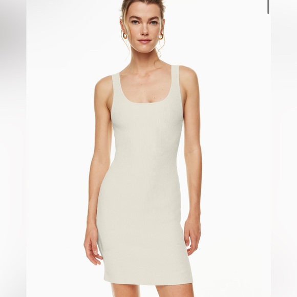 Aritzia Dresses & Skirts - Aritzia Babaton Sculpt Knit Ribbed Bodycon Tank Mini Dress Small